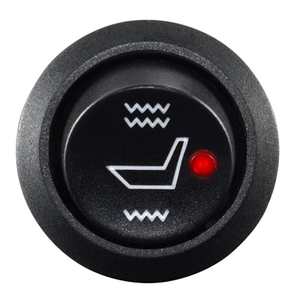 12V Motorcycle Carbon Fiber Seat Heater Element Auto Switch Heating Pad 35x27cm