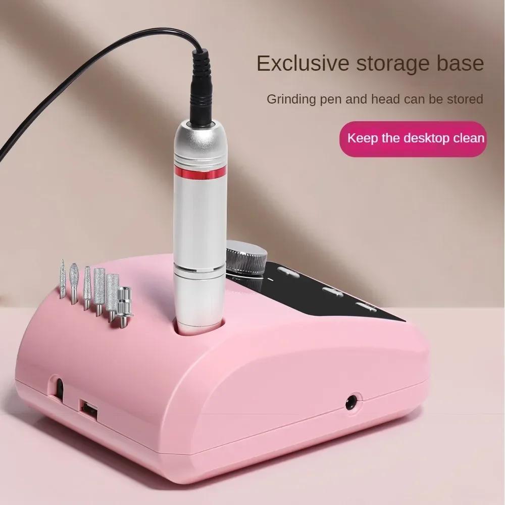45000 RPM Electric Nail Drill - Rechargeable Portable Metal Nail Grinder, Professional Manicure Tool for Salon & Home Use