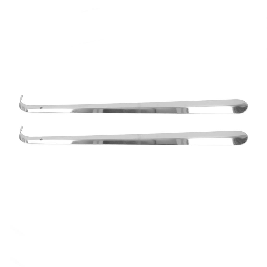 2 szt. 52 cm łyżka do butów ze stali nierdzewnej długa metalowa łyżka do butów pomocnik do butów łyżka użytkownik z haczykiem