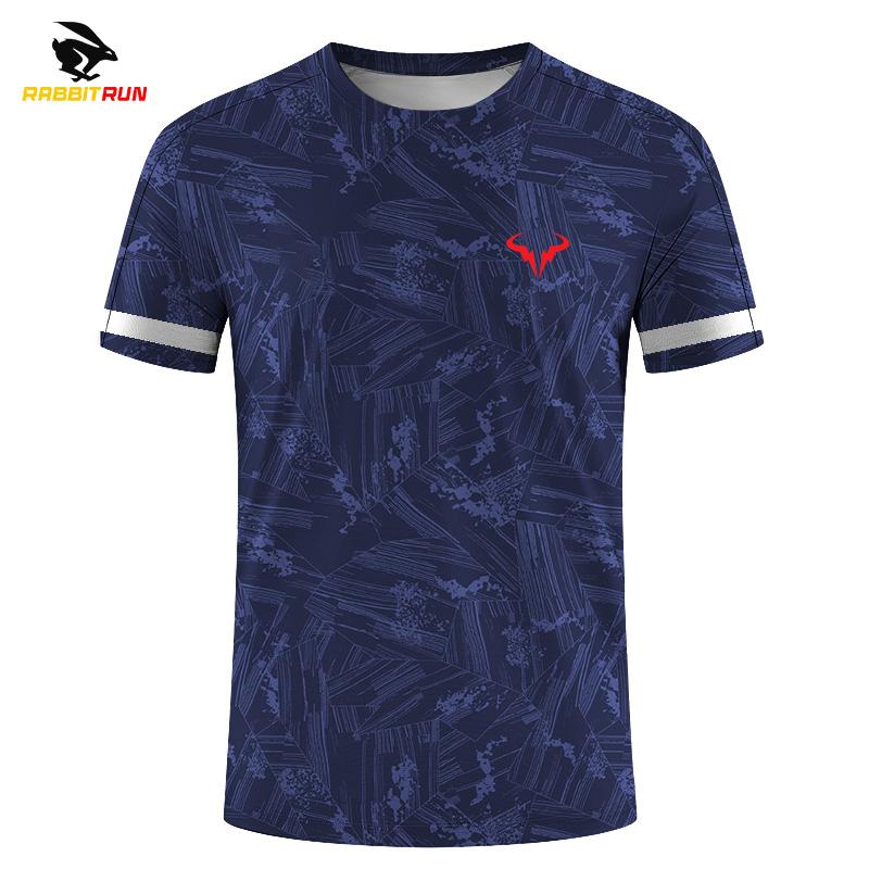 Modische Badminton-Tennis-Serie mit 3D-Druck für Herren und Damen im Freien, neue, kurzärmelige T-Shirts mit Rundhalsausschnitt