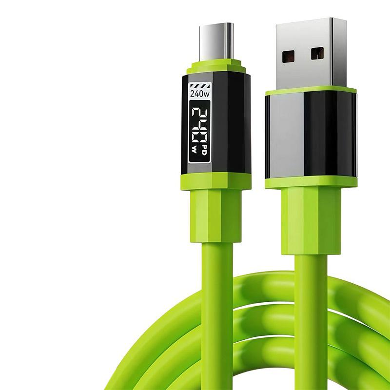 240W Super Flash Type-C Cable for Apple, Huawei, Vivo, Oppo, Xiaomi Car Chargers