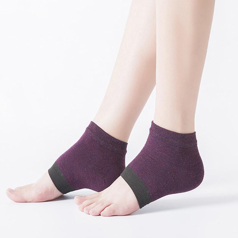 1 Pair Silicone Moisturizing Gel Heel Socks Cracked Foot Skin Care Protectors