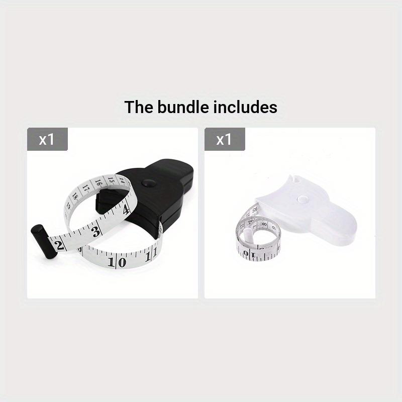 

Автоматически вытягивающаяся лента для измерения тела — 60 дюймов/150 см для похудения, фитнеса, пошива одежды — точная лента для измерения талии с функцией фиксации