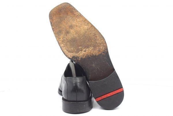 Lloyd Leather Swirl Moc 25.0 Black Dress Shoes Made in Germany(USED)