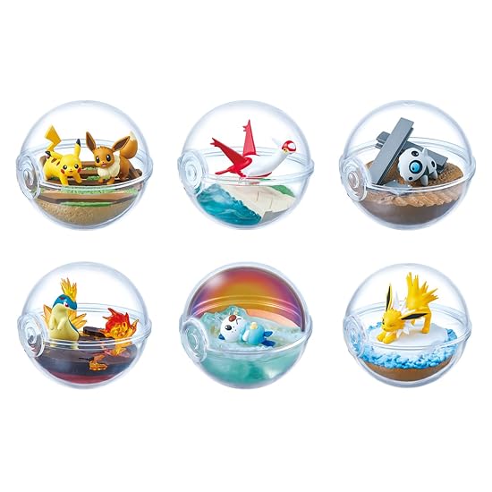 Re-Ment Pokémon Terrarium Collection 13 BOX Product, All 6 Types, 6 Pieces Included