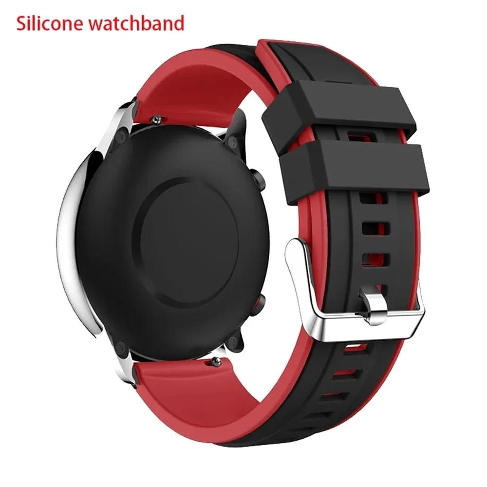 Silicone 20mm 22mm Watch Strap For Samsung Galaxy Watch 7/6/5 Pro 44mm 40mm 4 6 Classic 43mm 47mm Bracelet Sports Band Wristband