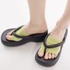 [Set of 3] 1340 Flip-flops Viscose Half Toe Bikini Socks Footies