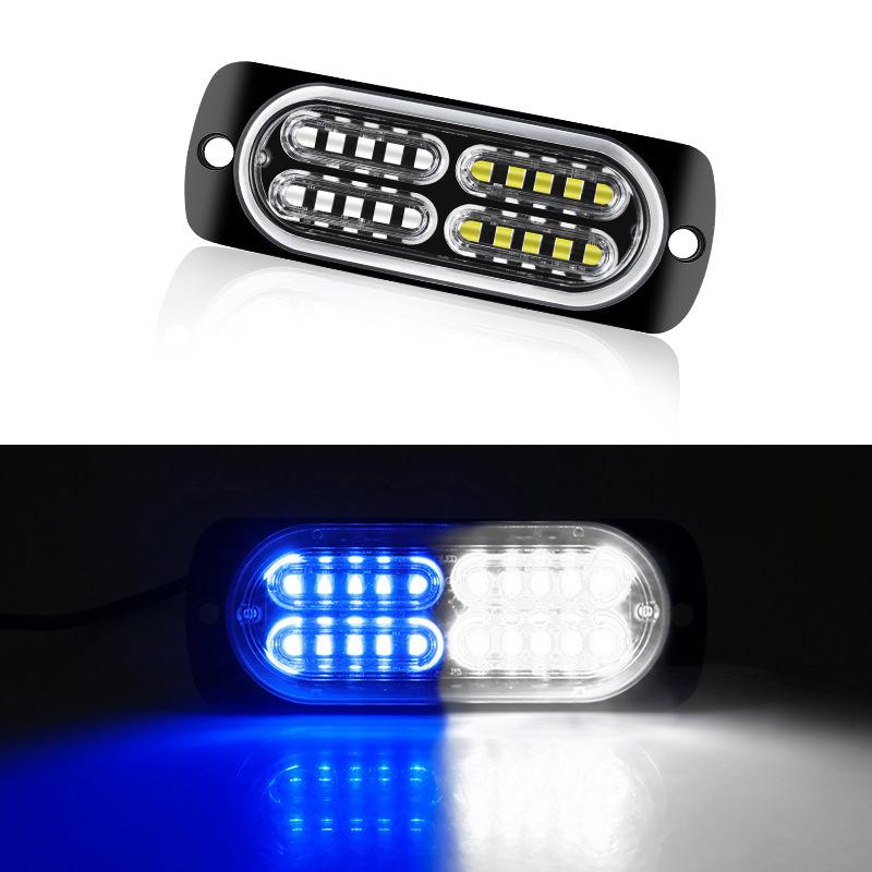 Universal 20Led Dc12-24V Warning Lights Beacon Emergency Hazard Marker Grille Lamp Bar Tow Truck Trailer Flashing Strobe Lamp