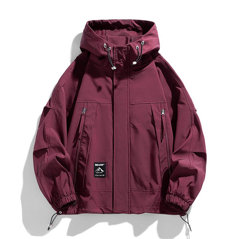 Jacke Herren Frühling Loose Trend Loose Tooling Jacke Herren Hübsches Vielseitiges Oberteil