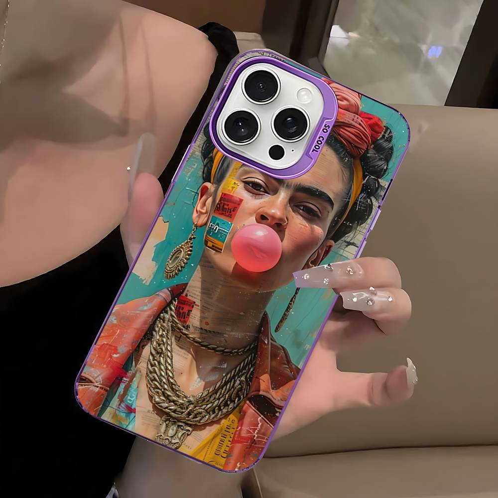Fashion F-Frida K-KahlosS For IPhone 17 16 15 14 13 12 11 Pro Max Plus Colorful Shockproof Back Phone Case