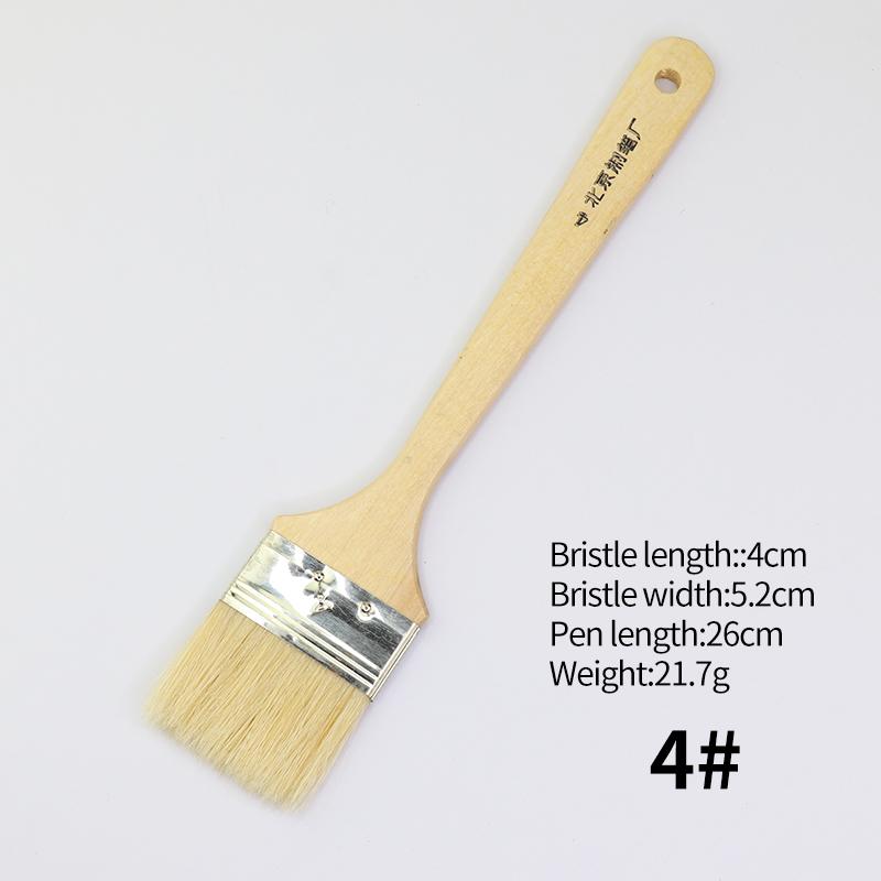1Pc Wooden Handle Paint Brush Acrylic Watercolor Gouache Wall Oil Drawing Artist Student Painting Art Supplies