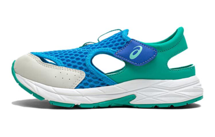 ASICS Тканевая низкая сандалия Сине-зеленая Детская 1014A306-403 27