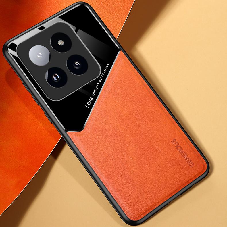 

Чехол-держатель с магнитной присоской для Xiaomi 14T Pro 5G 14 13T 13 Lite Защитная крышка Противоударная рамка Coque Fundas For Xiaomi 14T оранжевый