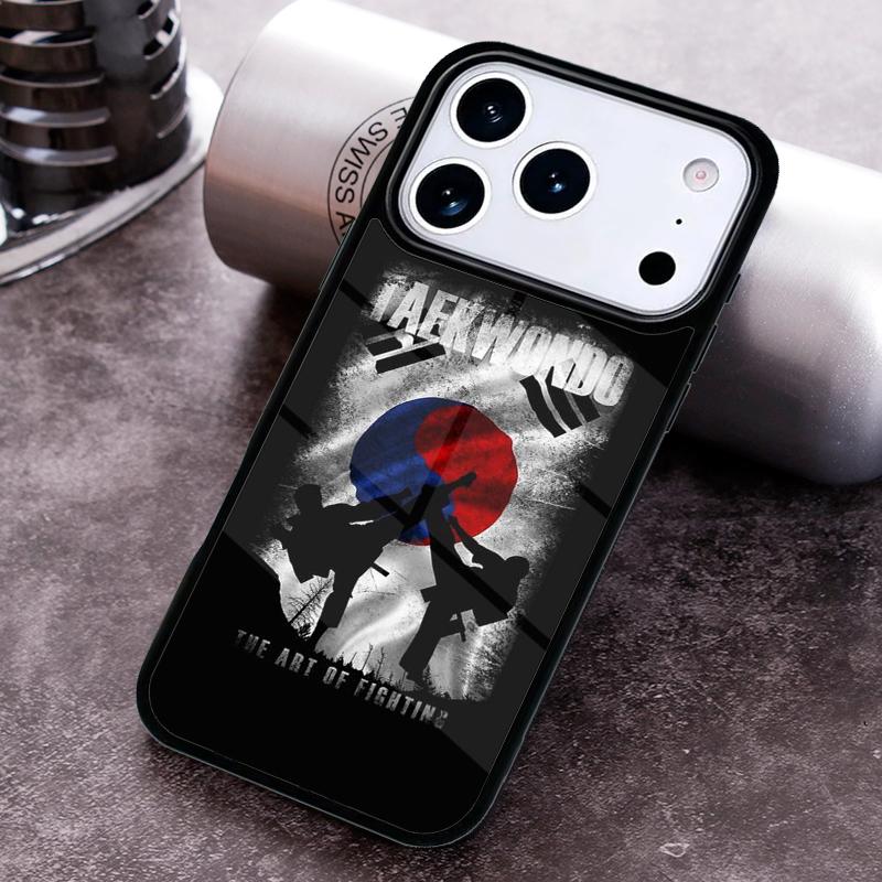 Kungfu Taekwondo Phone Case for iPhone 17 16 15 Pro Max Air 14 13 12 11 Plus Shockproof Capa Cover