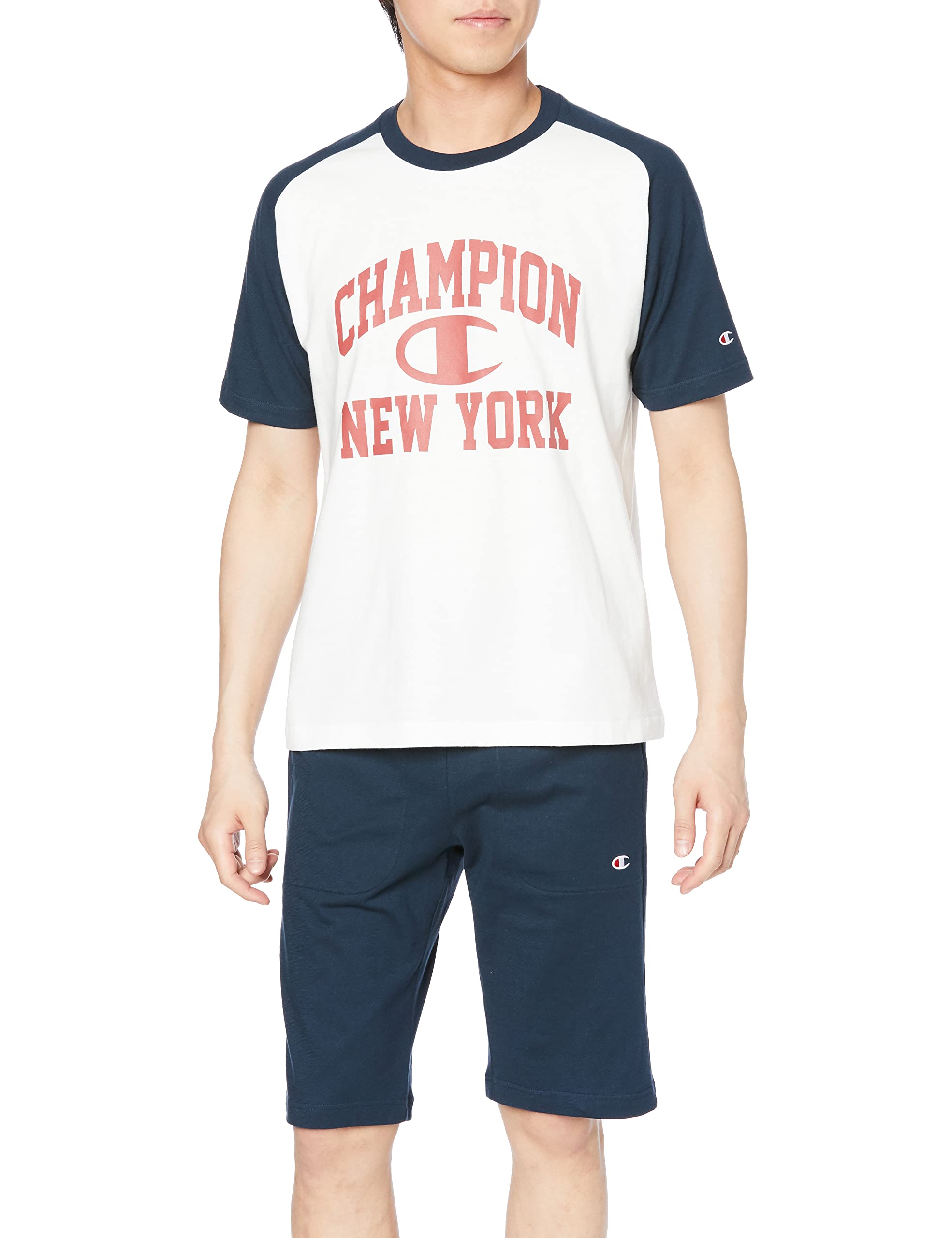 

Room Short Short White [Champion] Одежда, 100% хлопок, рукава, брюки, футболка, мужская, белый