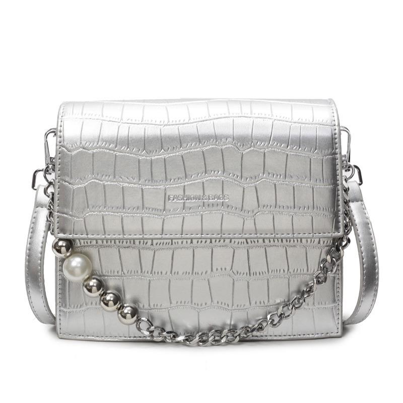 Nischen-Kettenhandtasche Damen neue Mode Umhängetasche vielseitige Messenger kleine quadratische Tasche