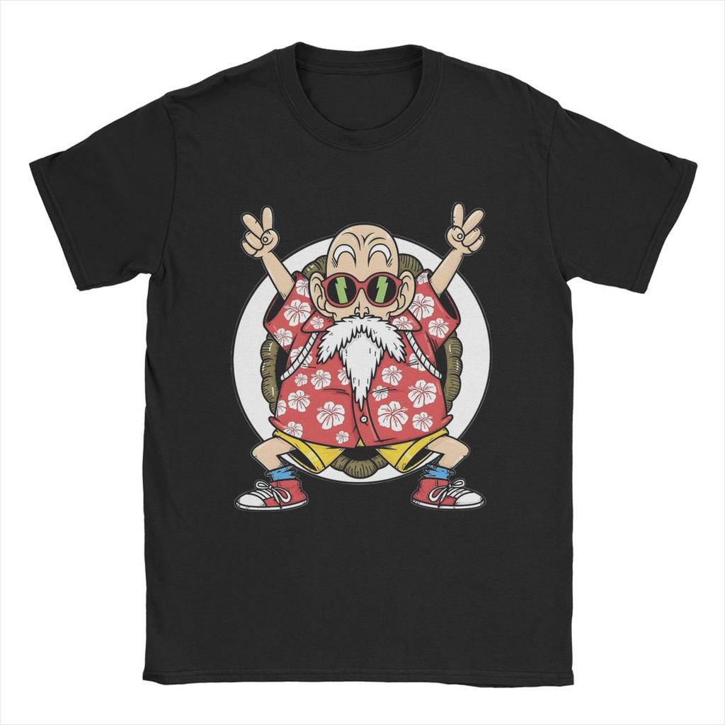 Dragon Ball Master Roshi Muten T Shirts Unisex Womens Cotton TShirts O Neck Kame Sennin Jackie Chun Tee Shirt Clothes Plus Size