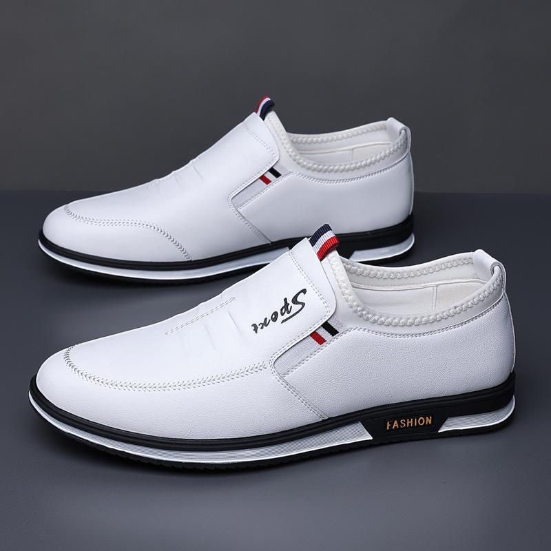 New Business Leather Shoes Casual Trendy Shoes 2025 Four-season Fashion Foreign Trade Doudou Shoes Leather Shoes