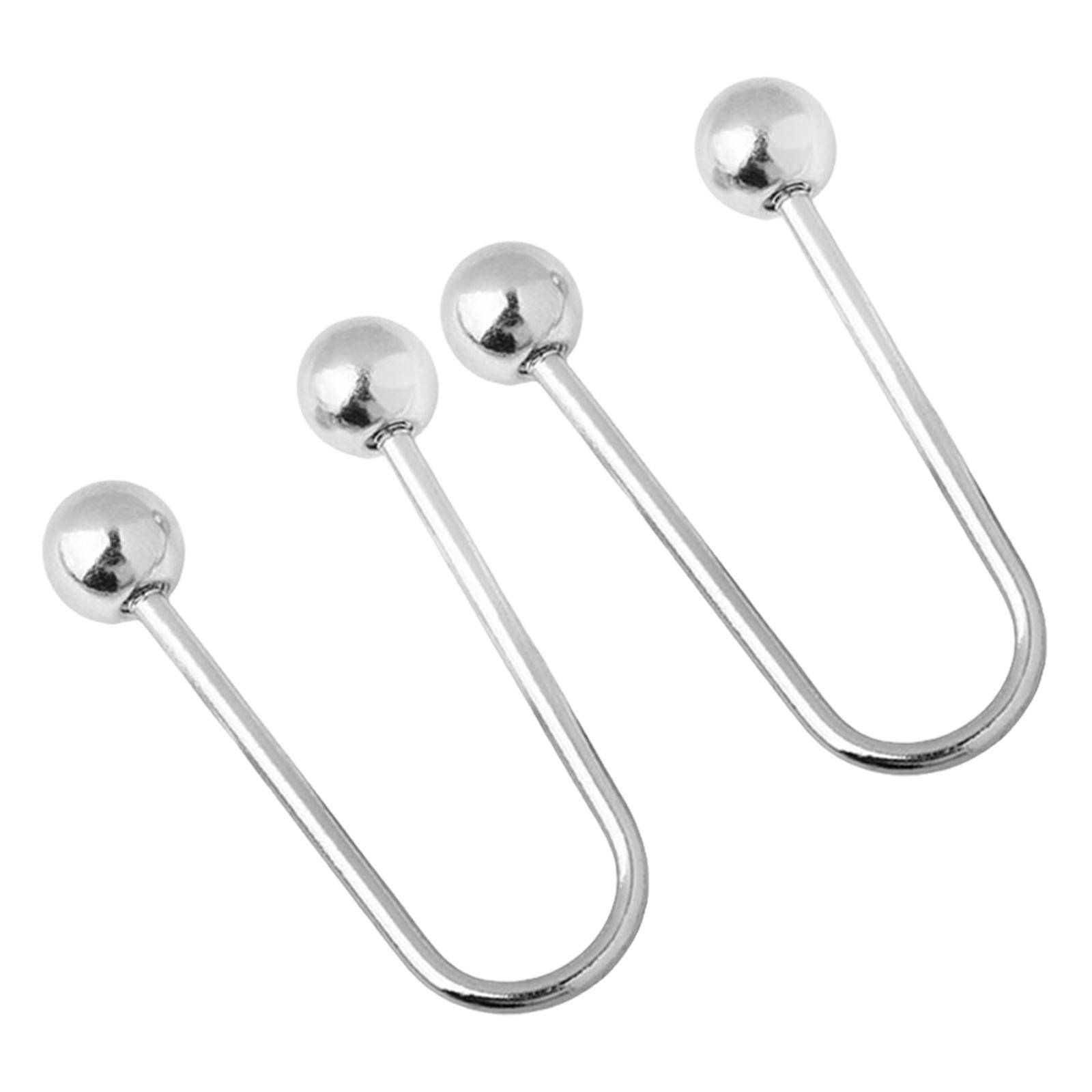 

Набор из 2 спиральных застежек U-образной формы, брошь с двойной головкой для надежной фиксации одежды, модный аксессуар для женщин против подглядывания S