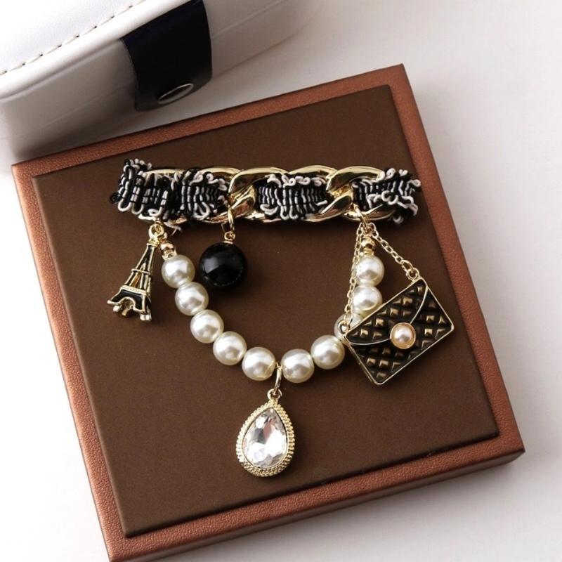 1Pcs Vintage Pearl Brooch For Women'S Clothing Pearl Brooch Gift For Girl Friend Accessories For Jewelry