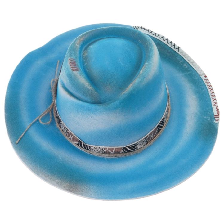 Vintage Hat for Men Women with Ribbon Belt Wool Feathered Hat Cosplay Party Costume Hat Stage Show Props Jazzy Hat