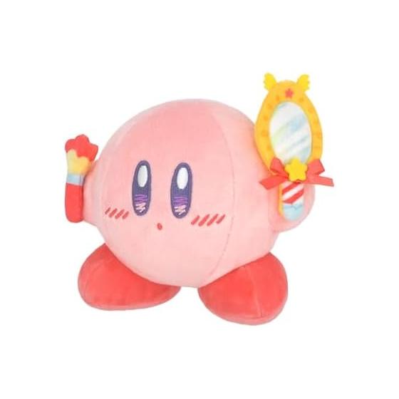 San-Ei Trading Kirby Happy Morning Kirby Plush Toy - Play Makeup (Kirby) Plush KHM-01