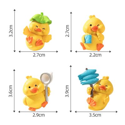 Micro Landscape Cute Little Yellow Duck Animal Figure Blind Box Gardening Landscaping Decoration Desktop Small Ornaments