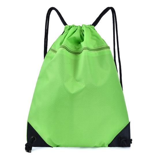 

Спортивный рюкзак унисекс, складной водостойкий рюкзак на шнурке чистого цвета для тренировок S светло-зеленый