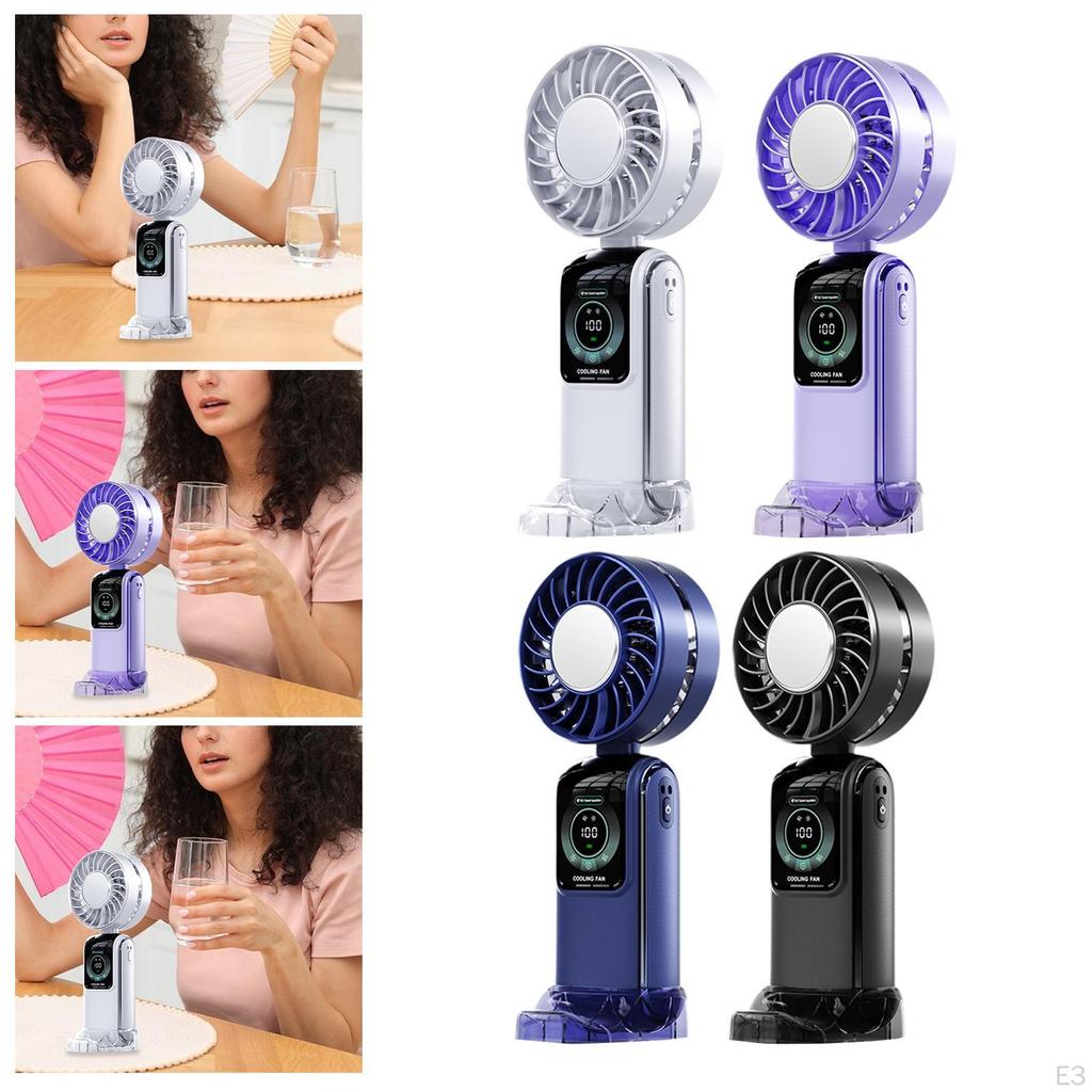 Cooling Fan 100 Adjustable Speed Quiet Desk Table with LED Display Portable for Fitness Camping