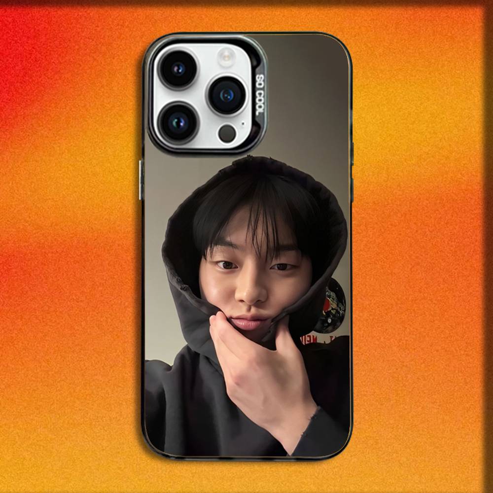 Actor C-Choi Hyun Wook Phone Case For iPhone 16,15,14,13,12,11,Mini,Pro,E,MAX Black Candy Matte Shockproof Cover