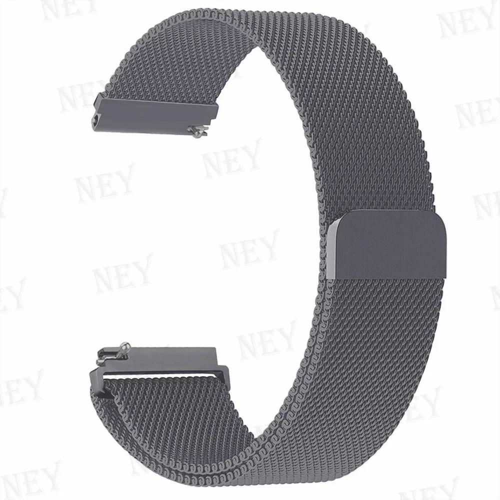 20mm/22mm Milanese Loop For Amazfit GTS/4/2e/3/2/GTS2 Mini/GTR 47mm/GTR2/3/4/Pro stratos Metal Bracelet Amazfit bip 3 pro strap