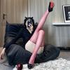Oil Shiny Point Boundless Stockings Female Sexy Ultra-Thin Knee Black Silk Thigh Socks Aurora Stockings