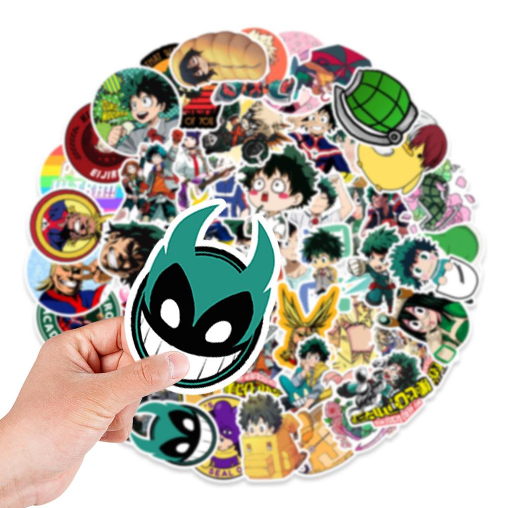 10/30/50/100pcs My Hero Academia Anime Stickers Cartoon Midoriya Izuku Decals DIY Luggage Phone Car Cool Bakugou Katsuki Sticker