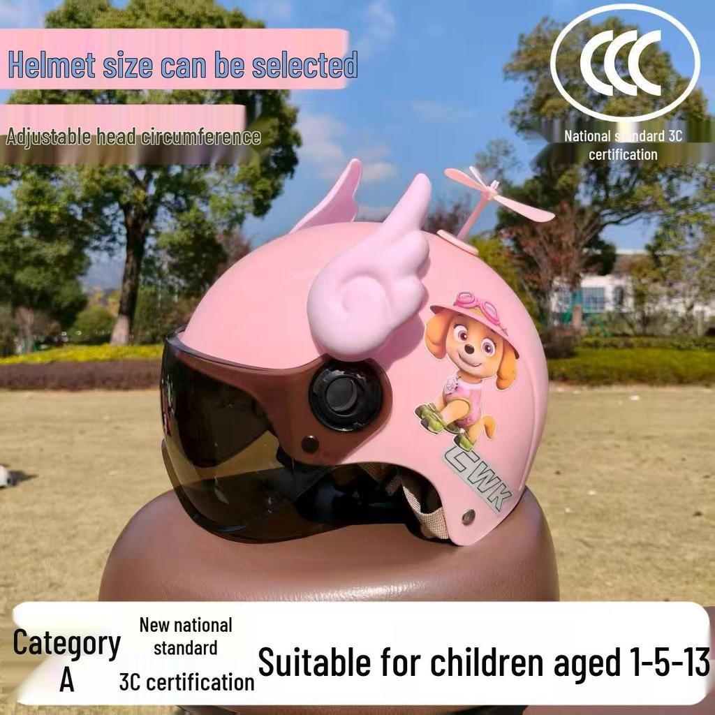 3C Certified Lightweight Electric Bike Helmet for Kids 1-13 Years - All-Season, Sun Protection, Cute & Anti-fall Design