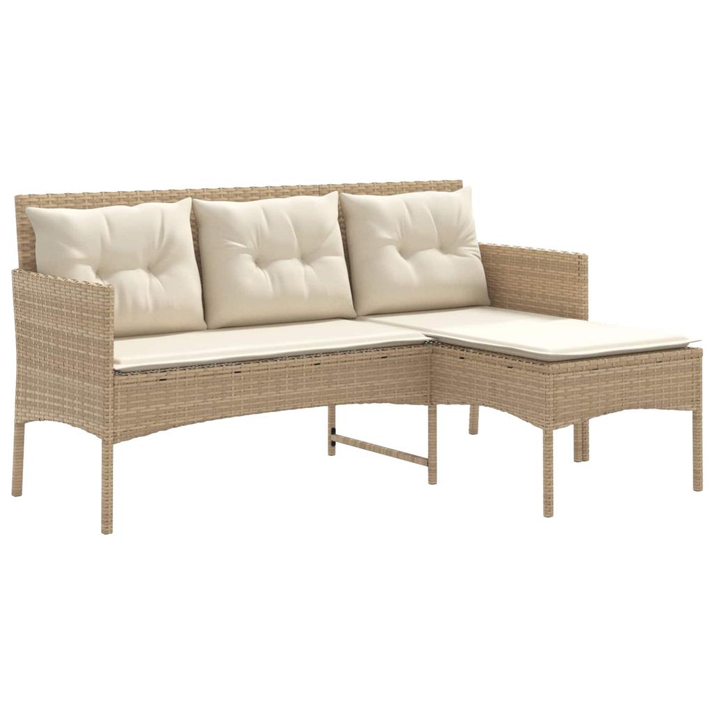 Garden Sofa Set 2 pcs. Poly Rattan