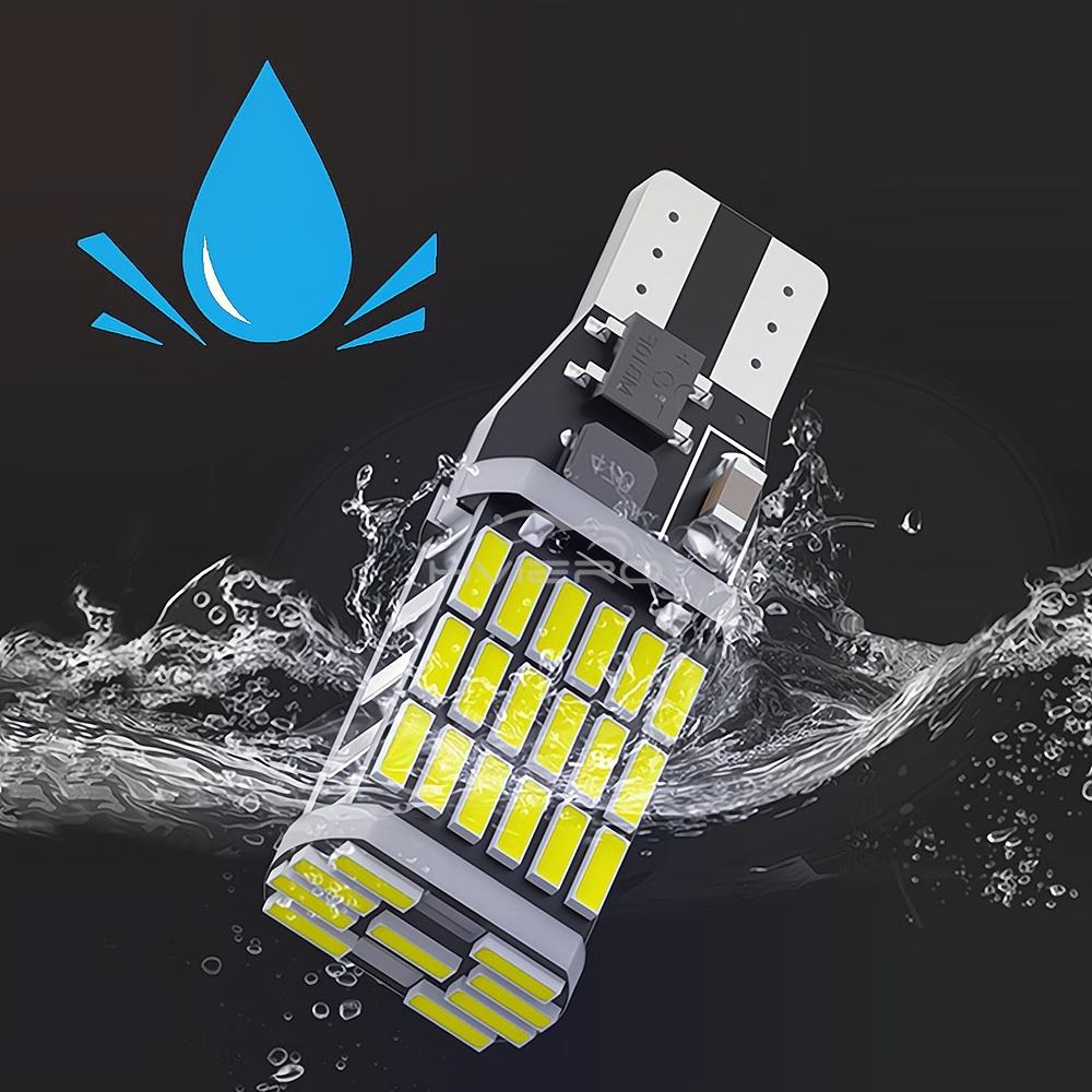 1/2/4/10pc T15 W16W 4014 30/45SMD Car LED Bulb Trunk License Plate Lamp Ultra Bright Canbus Tail Reverse Brake Turn Signal Light