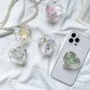 Simple Letter Glitter Phone Airbag Holder With Japanese Korean Adhesive Backing Stretchable Desktop Support Stable Portable
