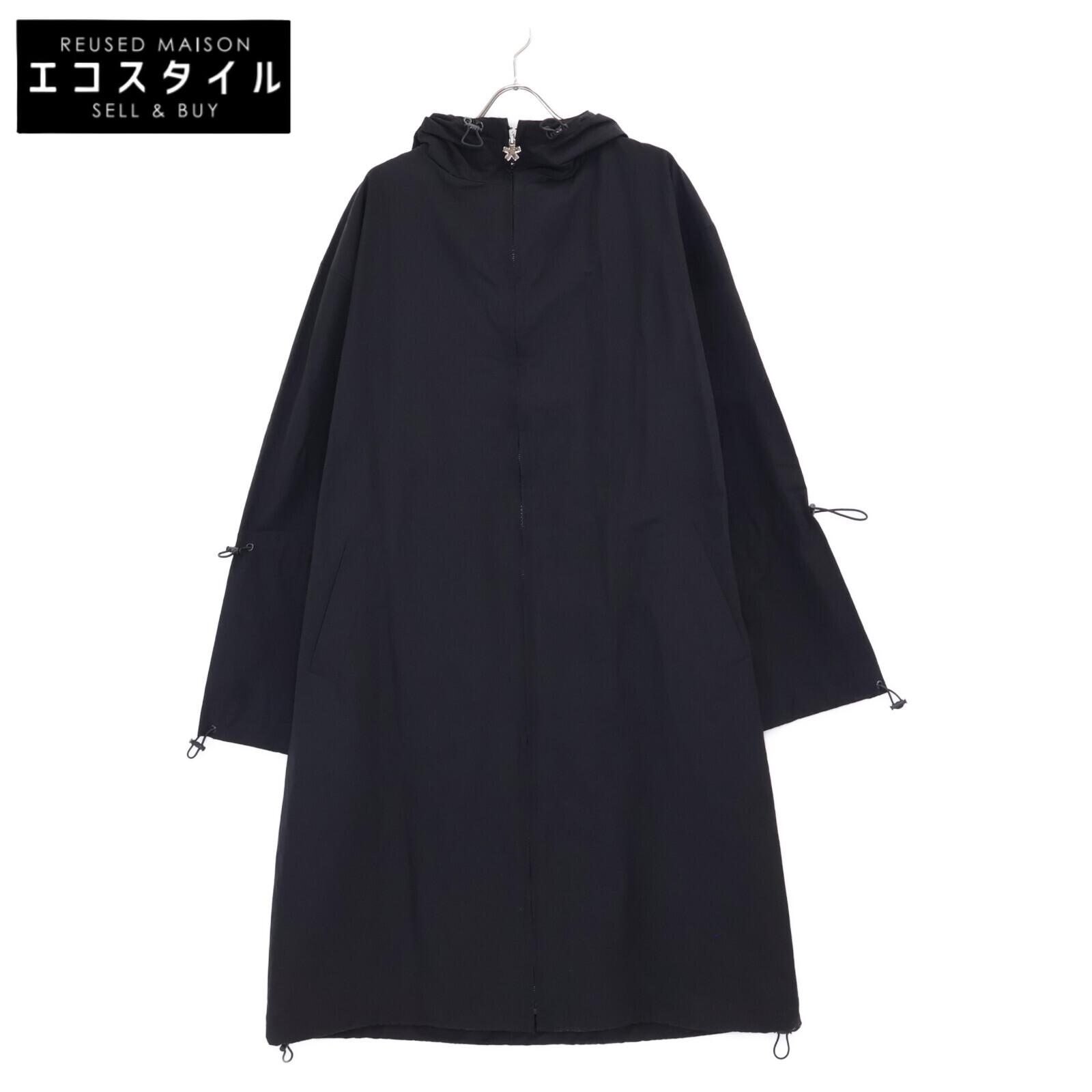 

COMME des FUCKDOWN Black zip-up nylon long coat coat L blackUsed
