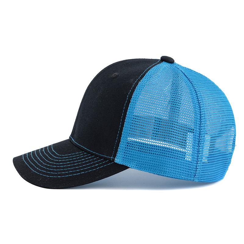 Hot Sale Unisex Two Tone Cap Curved Brim Style Trucker Hat  Men & Women Casual Outdoor Breathable Summer Cap