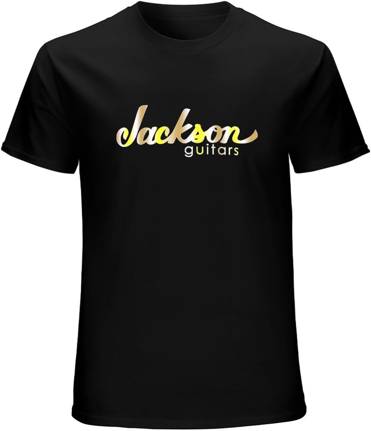 Jackson Guitars Logo T Shirt Funny Cotton Tee Vintage Gift for Men Black XS чёрный