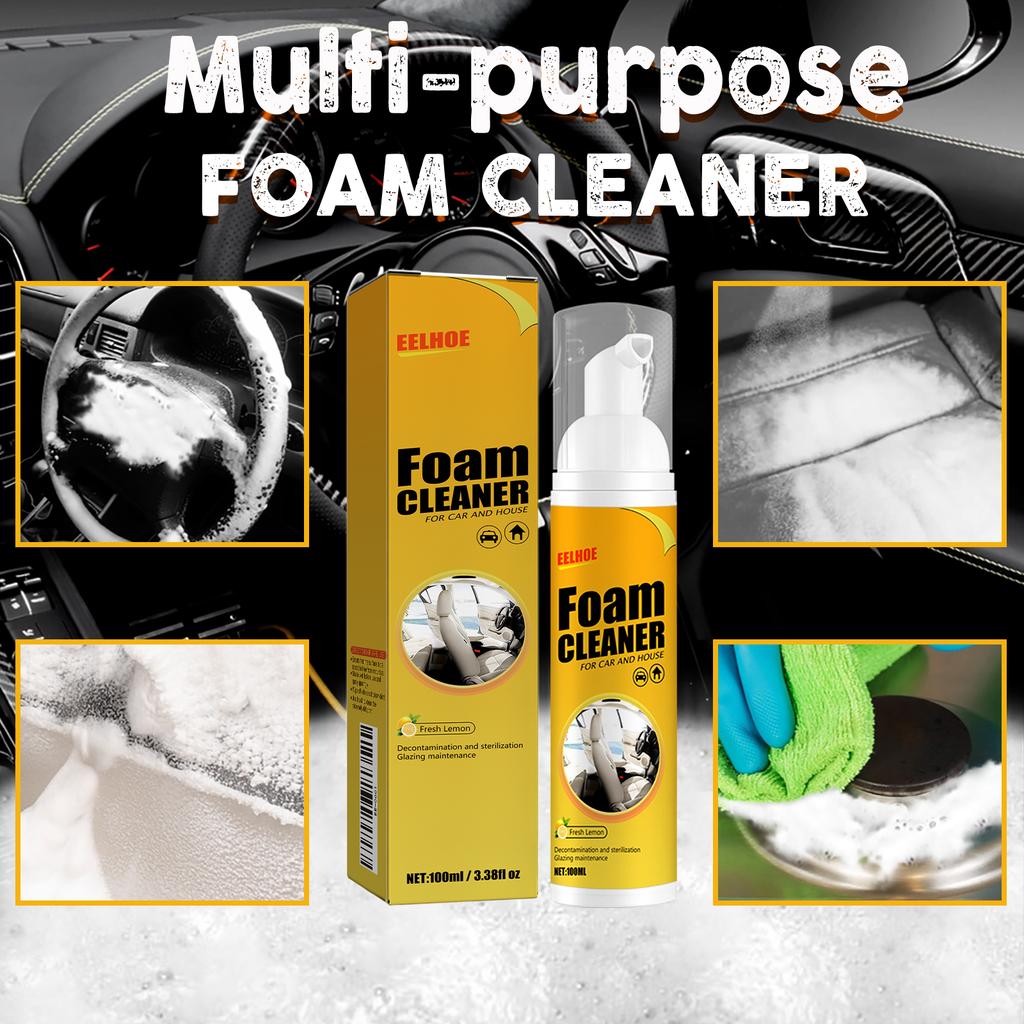 Auto Multi-Purpose Foam Cleaner Automoive Car Interior Foam Cleaner Leather Curing Agent Bubble Cleaning Spray Car Interior Wash