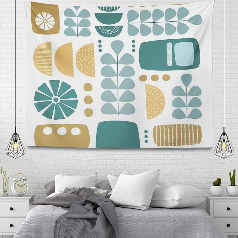 Office Living Room Tapestry Simple Geometric Decorative Hanging Cloth Home Wall Decoration Tapestry