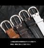(Tochigi Leather) Tochigi Leather Belt for Men, Genuine Leather, Cowhide, Vegetable-Tanned Leather, Floral Pattern, Made with Tochigi Leather Co.,