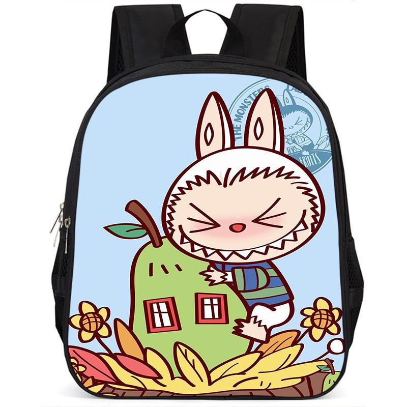 Lapupu Durable 15 Inch Elementary School Backpack Unisex Oxford Fabric For Daily Use 17