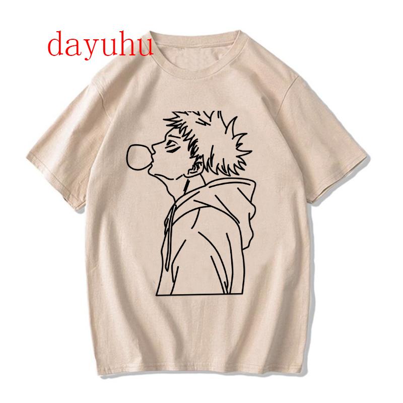 Harajuku Tshirt Unisexga Japanese Anime Jujutsu Kaisen T Shirt Gojo Satoru Tops Yuji Itadori Graphic Tees Cool Unisex Tshirt