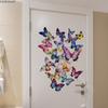 Colorful Simple Butterfly Creative Wall Stickers, Self-Adhesive Decor for Bedroom Living Room Background Decoration