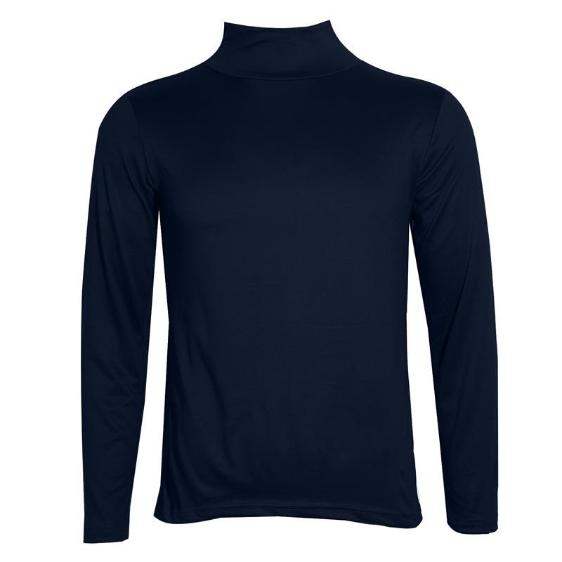 Single 2 Slanke gebreide coltrui voor heren, mode-T-shirt met lange mouwen, basisshirt L