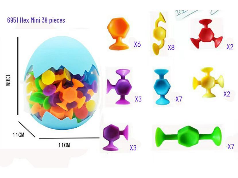 Sticky Suction Cup Building Blocks: Versatile DIY Educational Toys for Kids