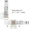 95Pcs 4Pin RGB 5050 LED Connector LED Strip Light Connectors Accessories Kit