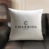 French C-Charriol Cushion Cover Summer Breathable Linen Organic Fabric Double-Sided Printing Sofa Pillow Case Home Decor